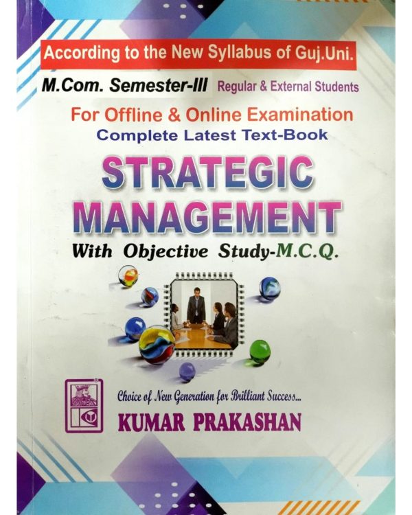 Strategic Management M.Com Semester 3 - English Medium