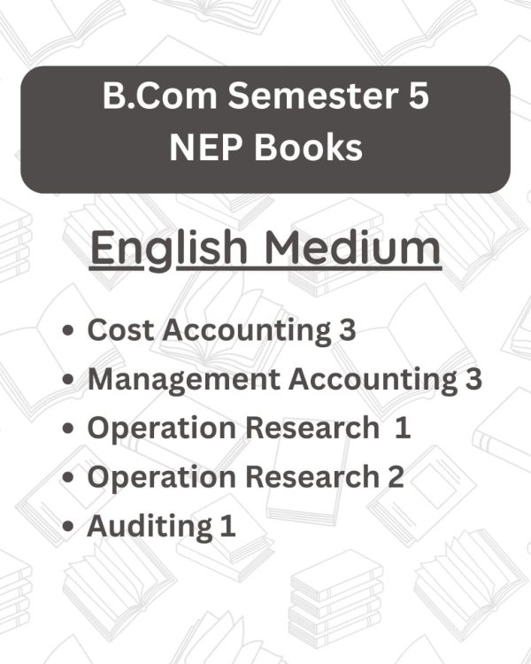 B.Com Sem 5 NEP - English Medium Practical Subjects