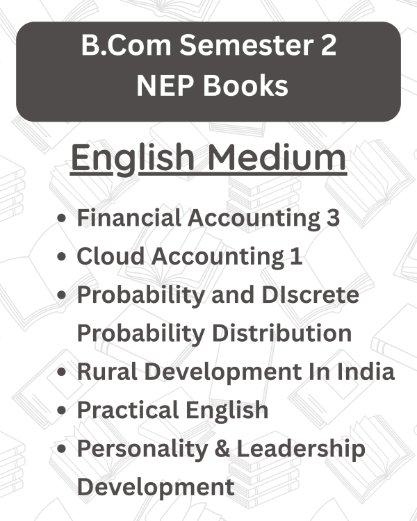 B.Com Semester 2 NEP Books – English Medium