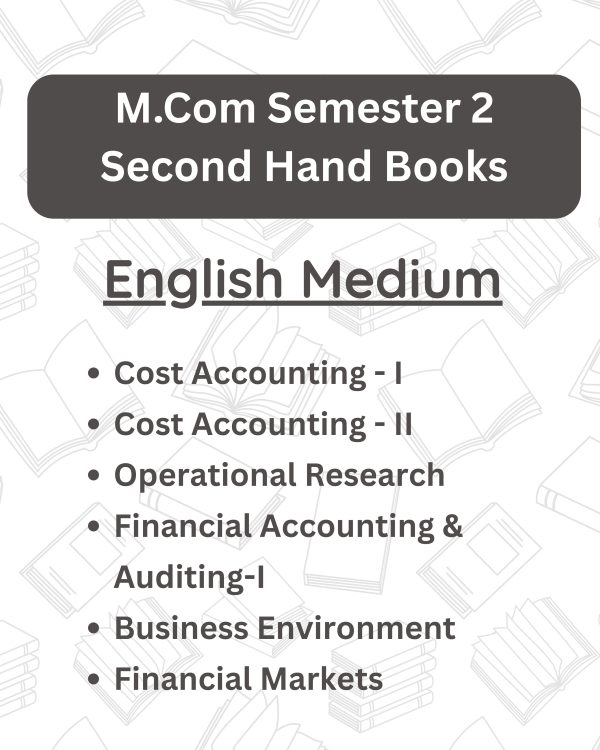 M.Com Semester 2 - English Medium